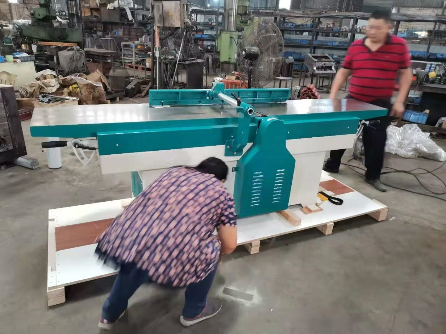 Woodworking Tools - 400mm（15.7インチ）木工用ヘビーデューティー家具木材表面スパイラルストレートプレーナージョインターかんな刃工具機械