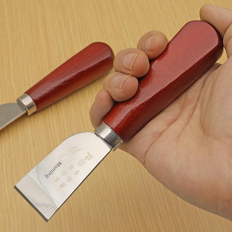 Woodworking Tool Stores - 新しい革漉きナイフ、木製ハンドル付き革漉きカッティングナイフ、DIY革工芸用作業ツール