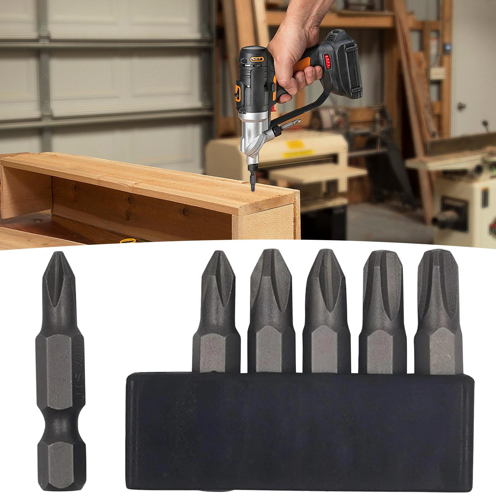 Woodworking Tools - ドライバービット 1/4インチ六角軸 35mm ヘビーデューティー修理ツール 6ピース ラチェットナットドライバービット