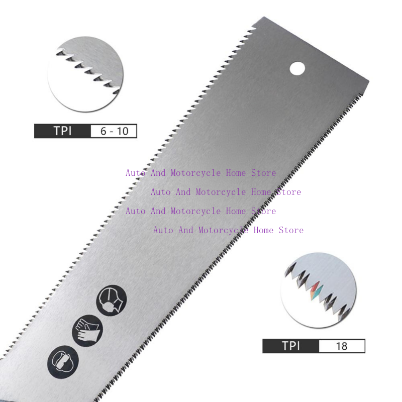Japanese Pull Saw - 1PC 両刃日本製鋸 3 エッジ歯プルソー柔軟なフラッシュカットハンドソーほぞ木材細かい切断木工用