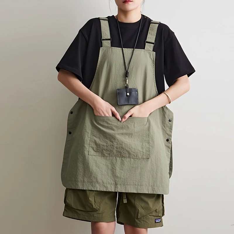 Woodworking Apron - 防水ユニセックスリバーシブル作業用エプロン多ポケット理髪店コーヒーショップキッチンケータリング作業服ガーデニング家庭用エプロン