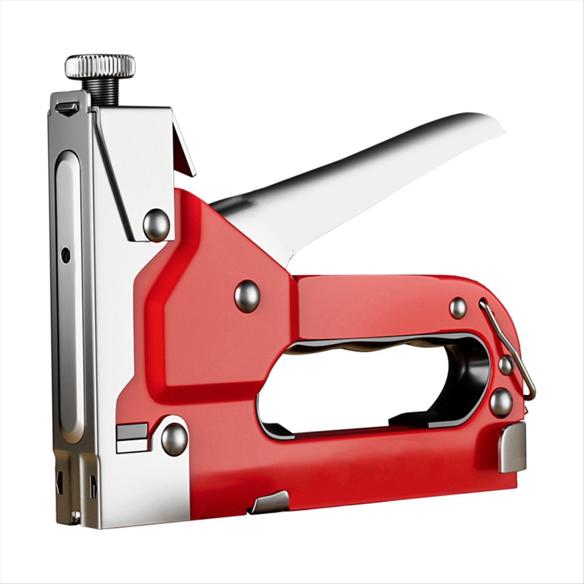 Woodworking Tools - N82R 手動三目的ネイルステープラー T ネイルコードネイル U ネイル木工油絵ツールステープラーレッド