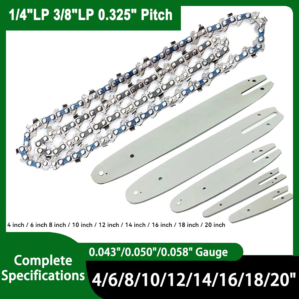 Woodworking Electric Saw - 4/6/8/10/12/14/16/18/20 インチチェーンソーチェーンブレード 1/4 3/8 325 ピッチ