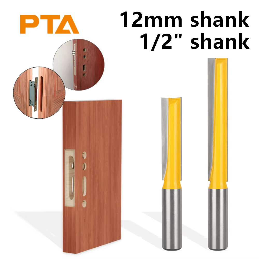 Woodworking Project Plans - 12mmシャンク 1/2インチシャンク テンプレートトリムルータービット - 底面清掃用木工カッター ほぞ穴カッター