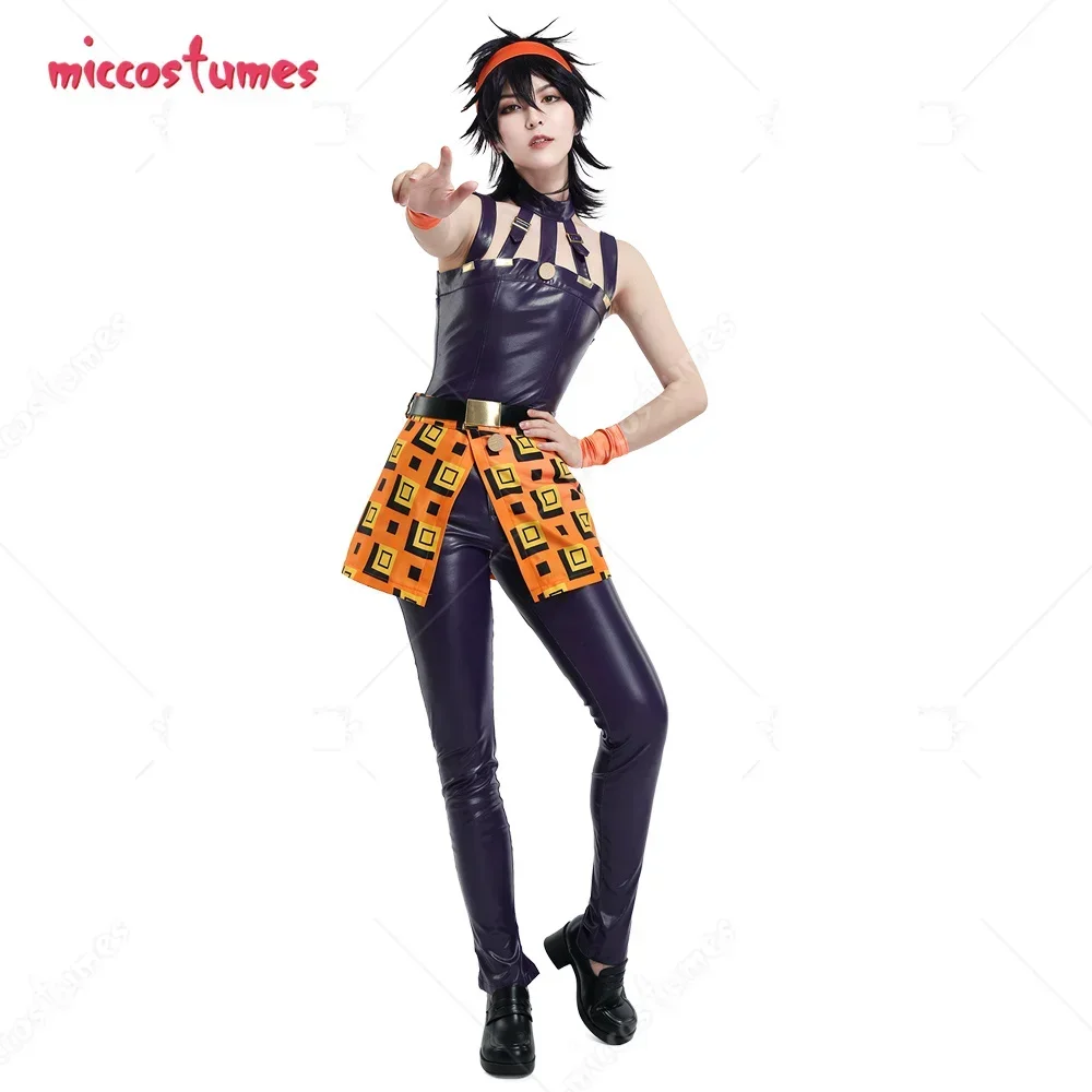Woodworking Apron - Miccostumes レディース コスプレ衣装 ヘッドバンド付き ハロウィン コスプレ衣装用