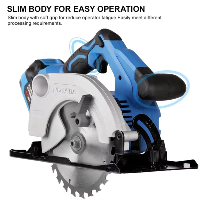 Woodworking Tools - コードレス丸鋸 ハンドヘルド ポータブル リチウムイオン電池式 電動工具 プロ仕様