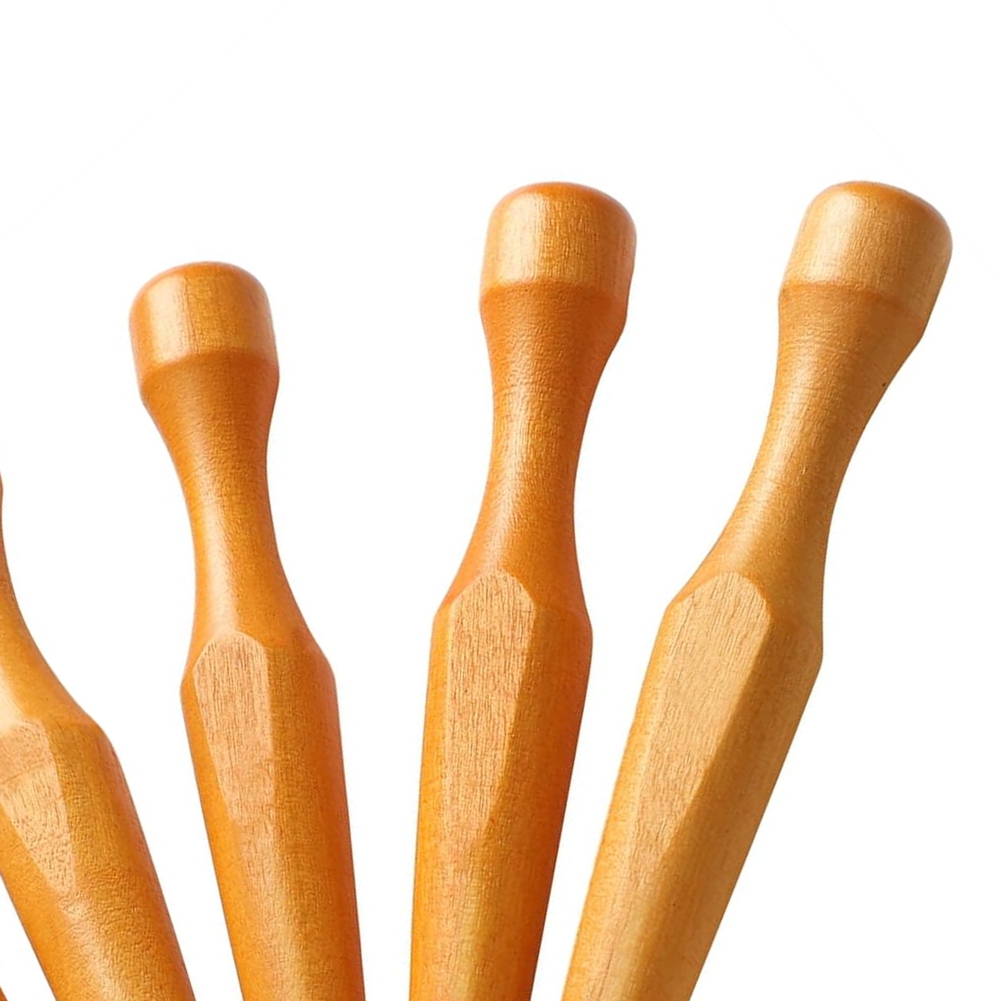 Wood Chisel Set - 5個入り リノカット彫刻ツールセット 木彫りナイフ チゼル フラット V字型