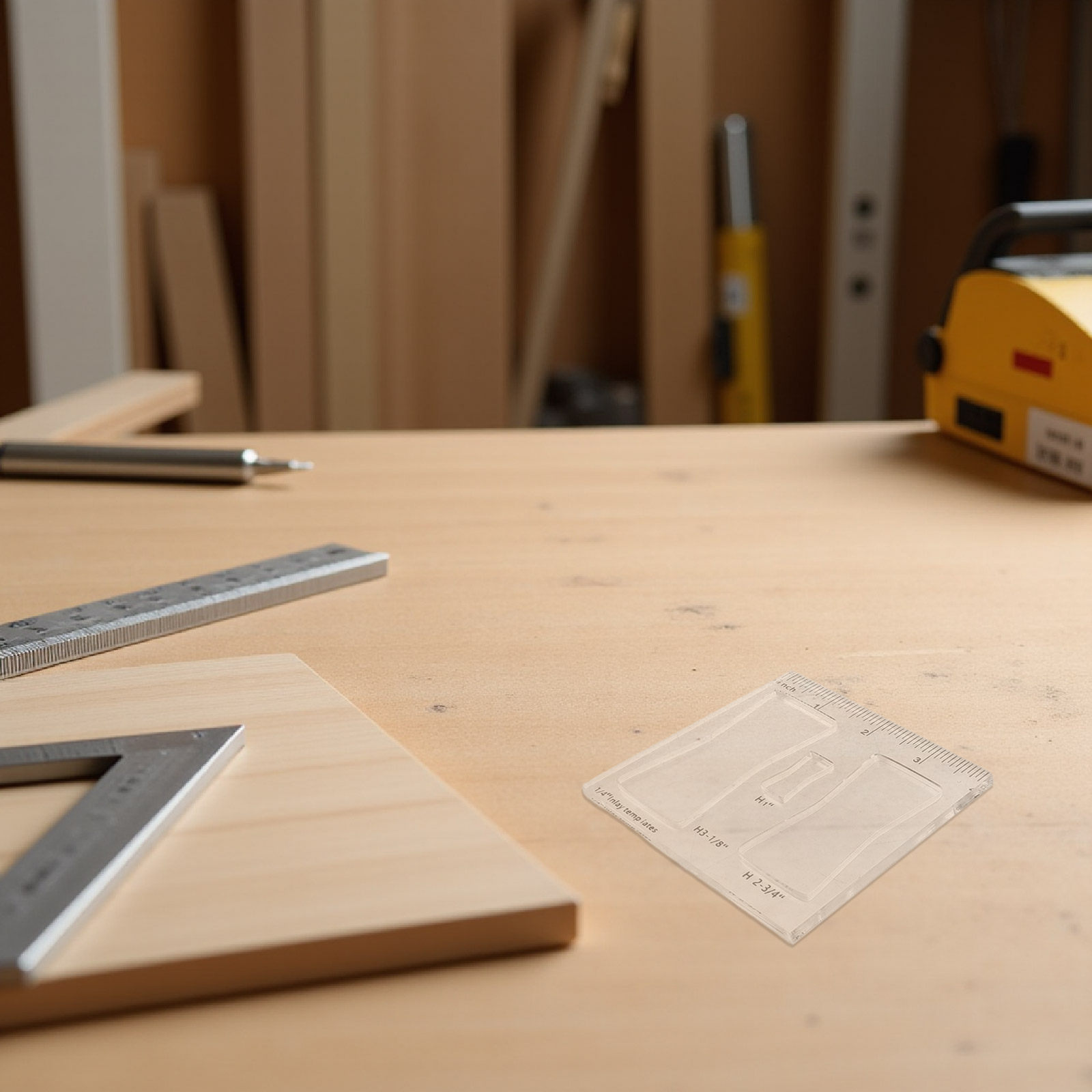 Furniture And Woodworking - 木工用3点セット。ハロウィン、クリスマス、新年向けのアクリル製ルーターテンプレート。木工工具、ルーター用アクセサリー、弓型。