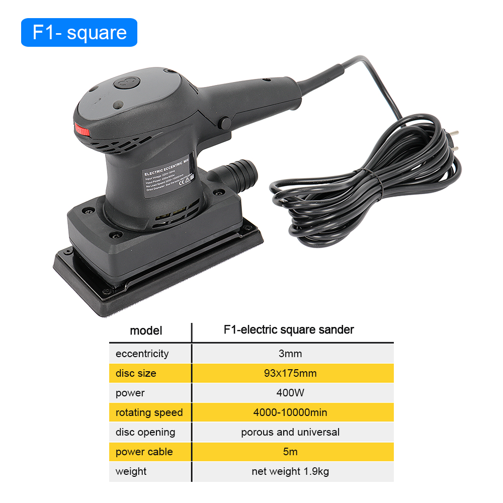 電動ランダムオービタルサンダー 400W 可変速 220V  - Wood Woodworking のレビューと価格