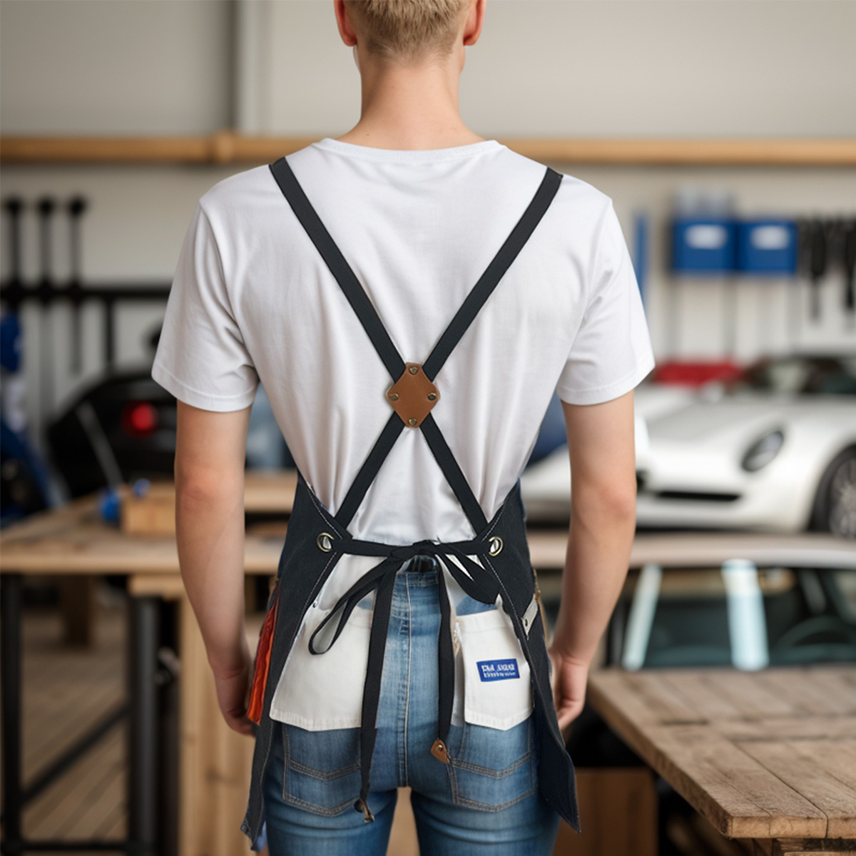 1PC 調節可能なショルダーストラップ、厚みのある耐摩耗性キ - Woodworking Apron のレビューと価格