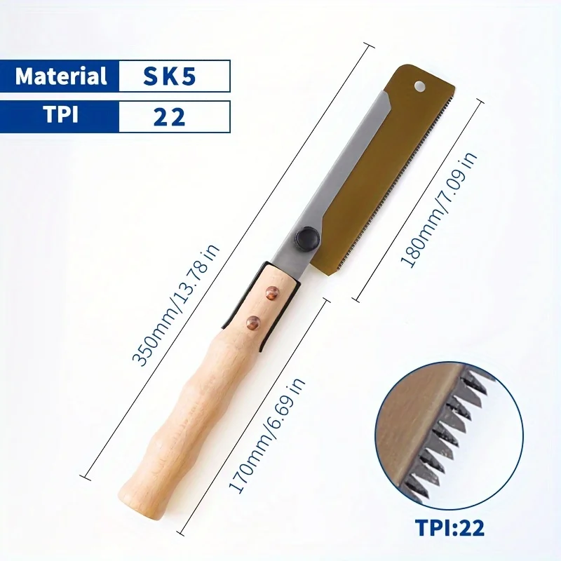 7インチ両面鋸、細かい鋼材と粗い鋼材の切断に適しており、人間 - Japanese Pull Saw のレビューと価格