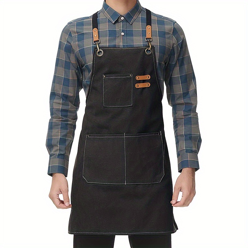 家庭用キャンバスエプロン耐油手を拭くことができますキッチン調 - Woodworking Apron のレビューと価格