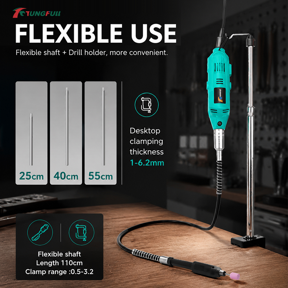 TUNGFULL ミニ電動グラインダーセット、可変速度ロータ - Woodworking Tool Stores のレビューと価格