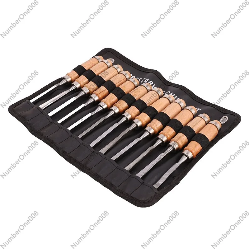 12個入り木彫り工具セット、木製ハンドル付きプロ用木彫り鑿セ - Wood Chisel Set のレビューと価格