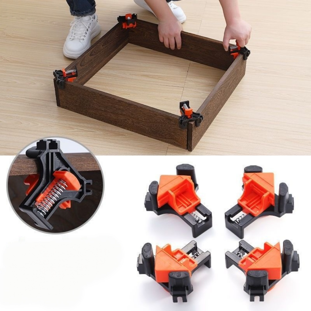4個 90 °   直角クランプ固定クリップ額縁コーナークラ - Furniture And Woodworking のレビューと価格