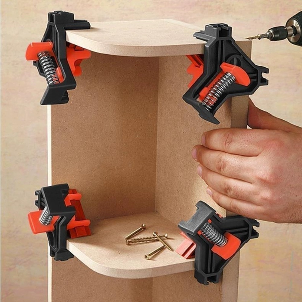 4個 90 °   直角クランプ固定クリップ額縁コーナークラ - Furniture And Woodworking のレビューと価格