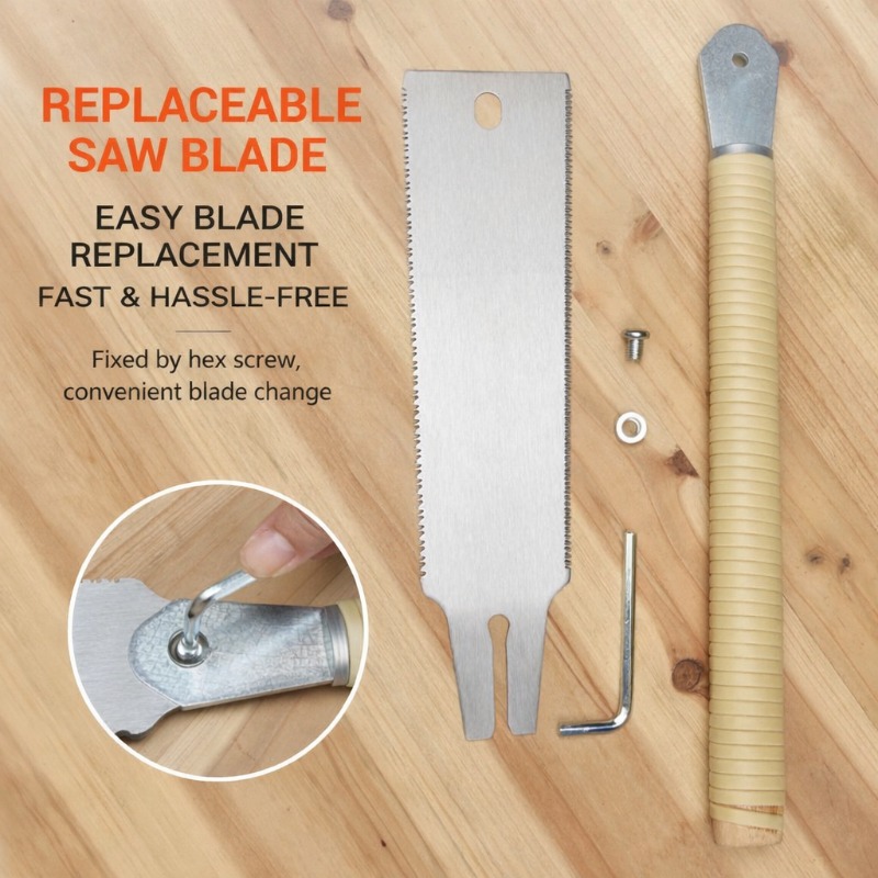 和式両面ハンドソー、精密手動硬木用ブレード、伐採用鋸、木工プ - Japanese Pull Saw のレビューと価格