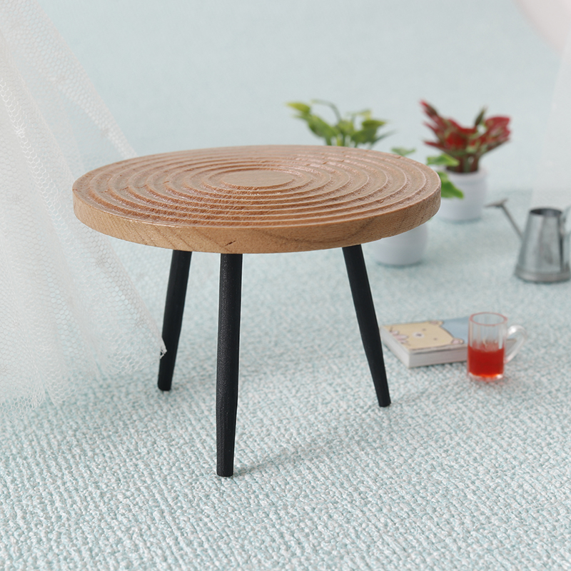 1:12 ドールハウスミニチュアラウンドテーブルティーテーブ - Wood Woodworking のレビューと価格