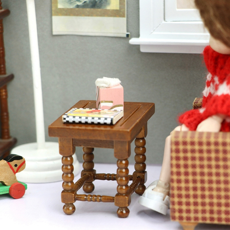 1:12 ドールハウスミニチュアラウンドテーブルティーテーブ - Wood Woodworking のレビューと価格