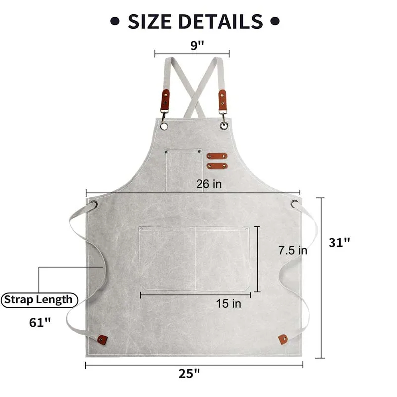 家庭用キャンバスエプロン耐油手を拭くことができますキッチン調 - Woodworking Apron のレビューと価格