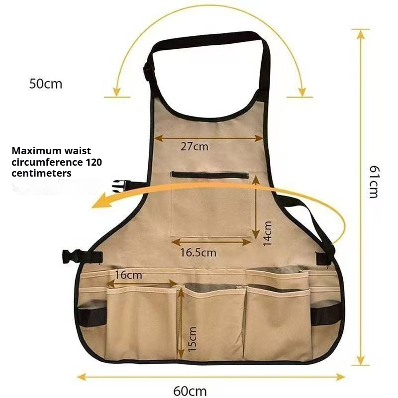 オックスフォードベルトガーデンツールエプロン多機能マルチポケ - Woodworking Apron のレビューと価格