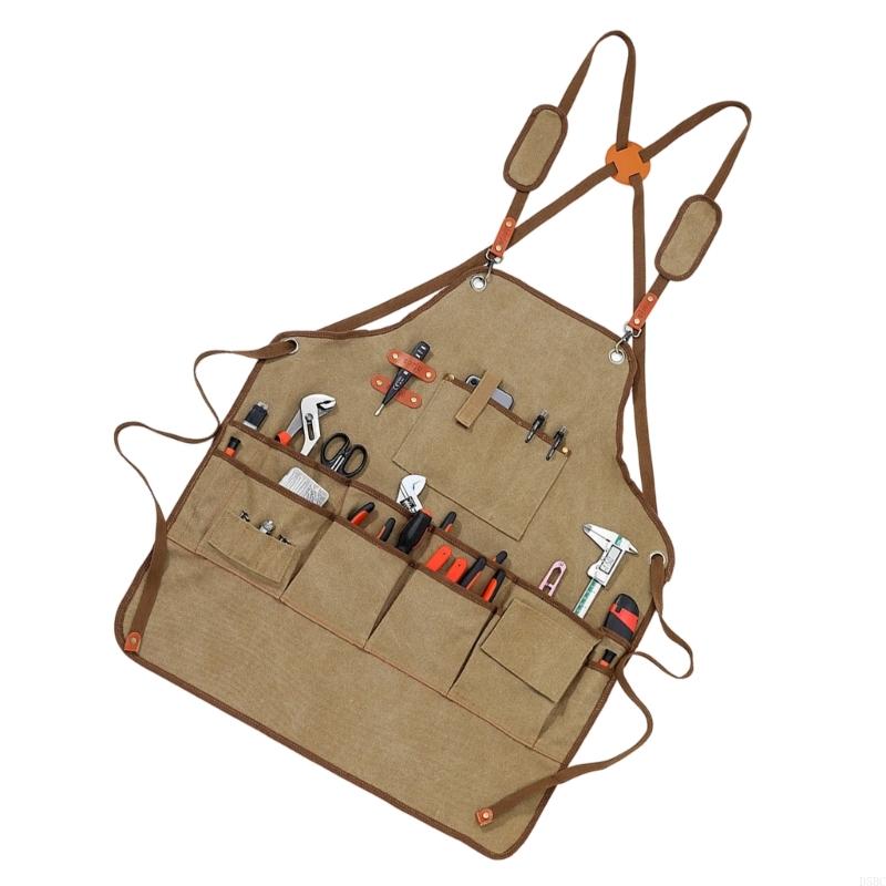 大工のワークショップのための快適なパッド入りツールエプロン  - Woodworking Apron のレビューと価格