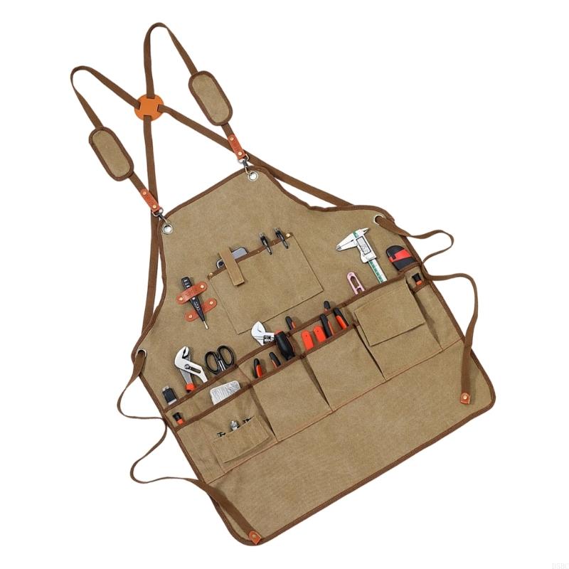 大工のワークショップのための快適なパッド入りツールエプロン  - Woodworking Apron のレビューと価格