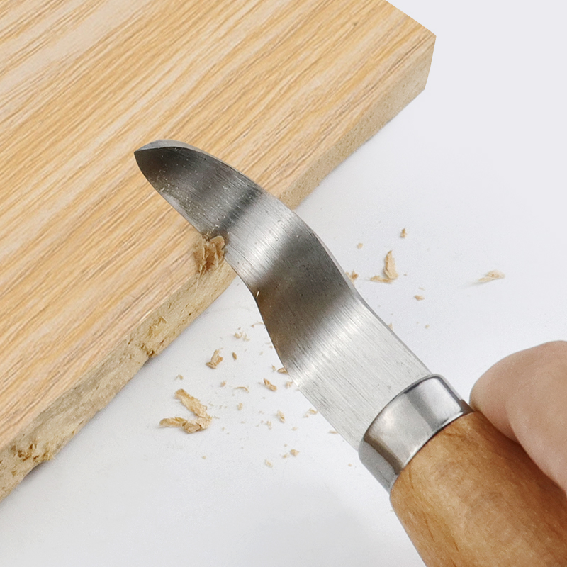 ステンレス鋼彫刻ナイフ ブナ材ハンドル 曲線ストレートナイフ - Wood Chisel Set のレビューと価格