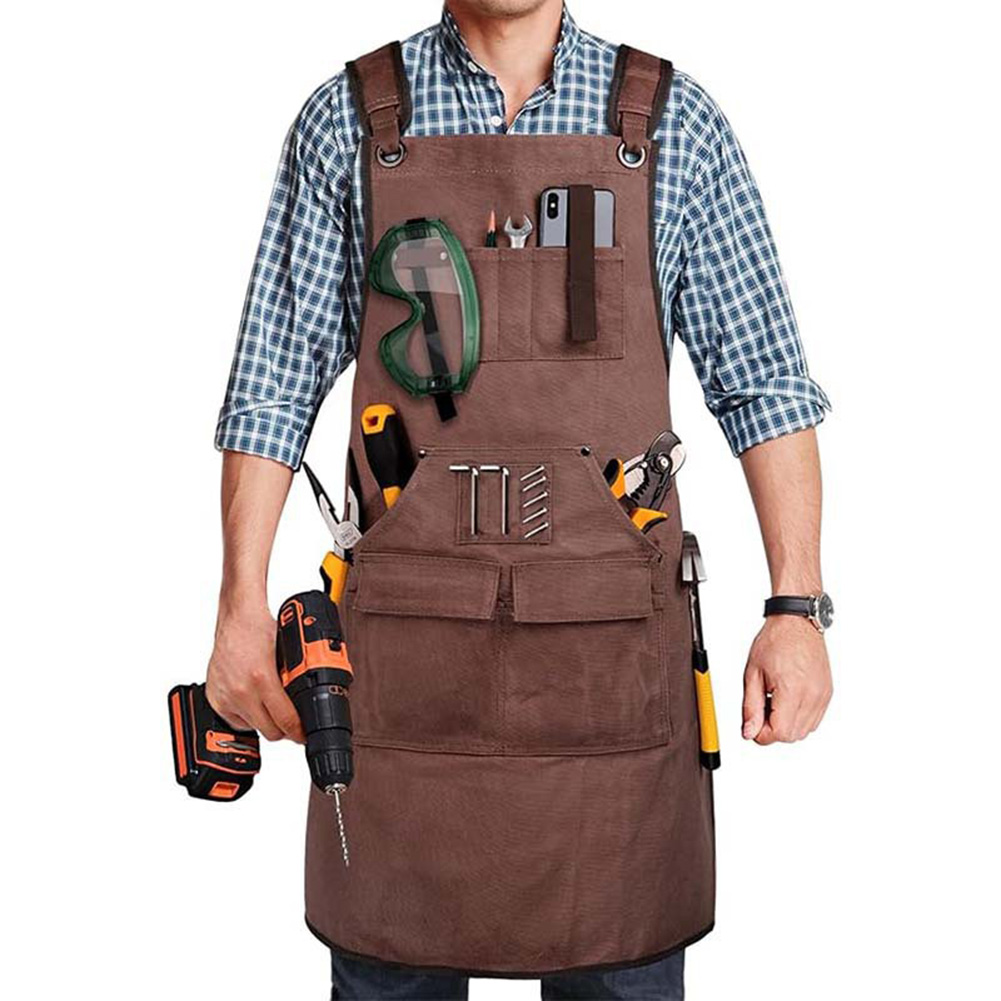 溶接作業用安全エプロン、ヘビーデューティーエプロン、建設現場 - Woodworking Apron のレビューと価格