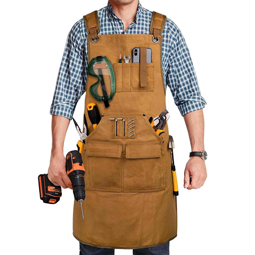 溶接作業用安全エプロン、ヘビーデューティーエプロン、建設現場 - Woodworking Apron のレビューと価格