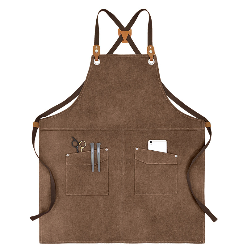 新しい丈夫なキャンバス製作業用エプロン。男女兼用で、工具用ポ - Woodworking Apron のレビューと価格