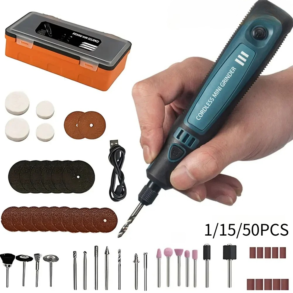 USBコードレス電動グラインダー ポータブル彫刻ツールセット - Wood Chisel Set のレビューと価格