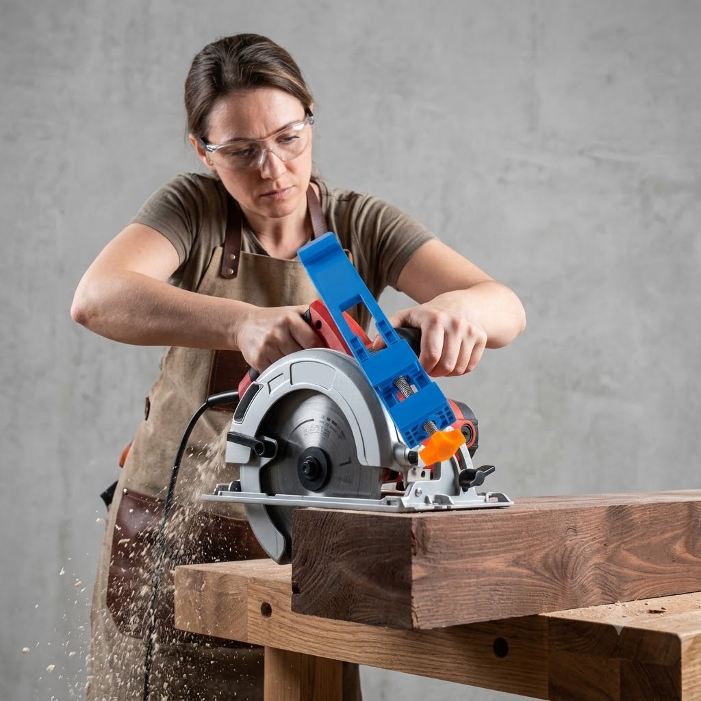 耐久性のあるABS電動丸鋸、調整可能なガイド付きの頑丈な精密 - Woodworking Electric Saw のレビューと価格
