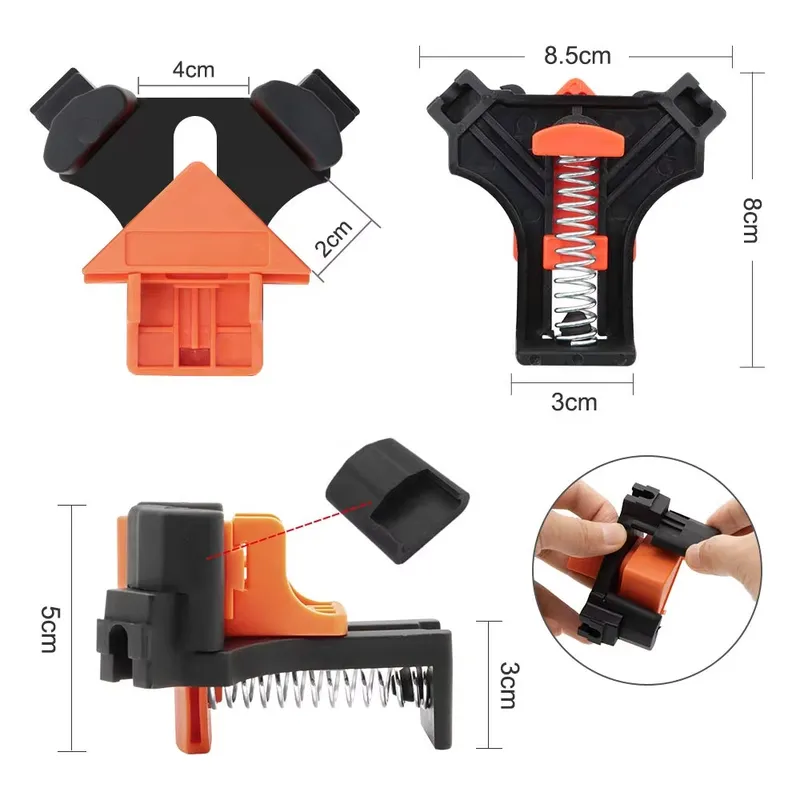 EE1 4個入り 90度クランプ。木工用、直角コーナークラン - Woodworking Tools のレビューと価格