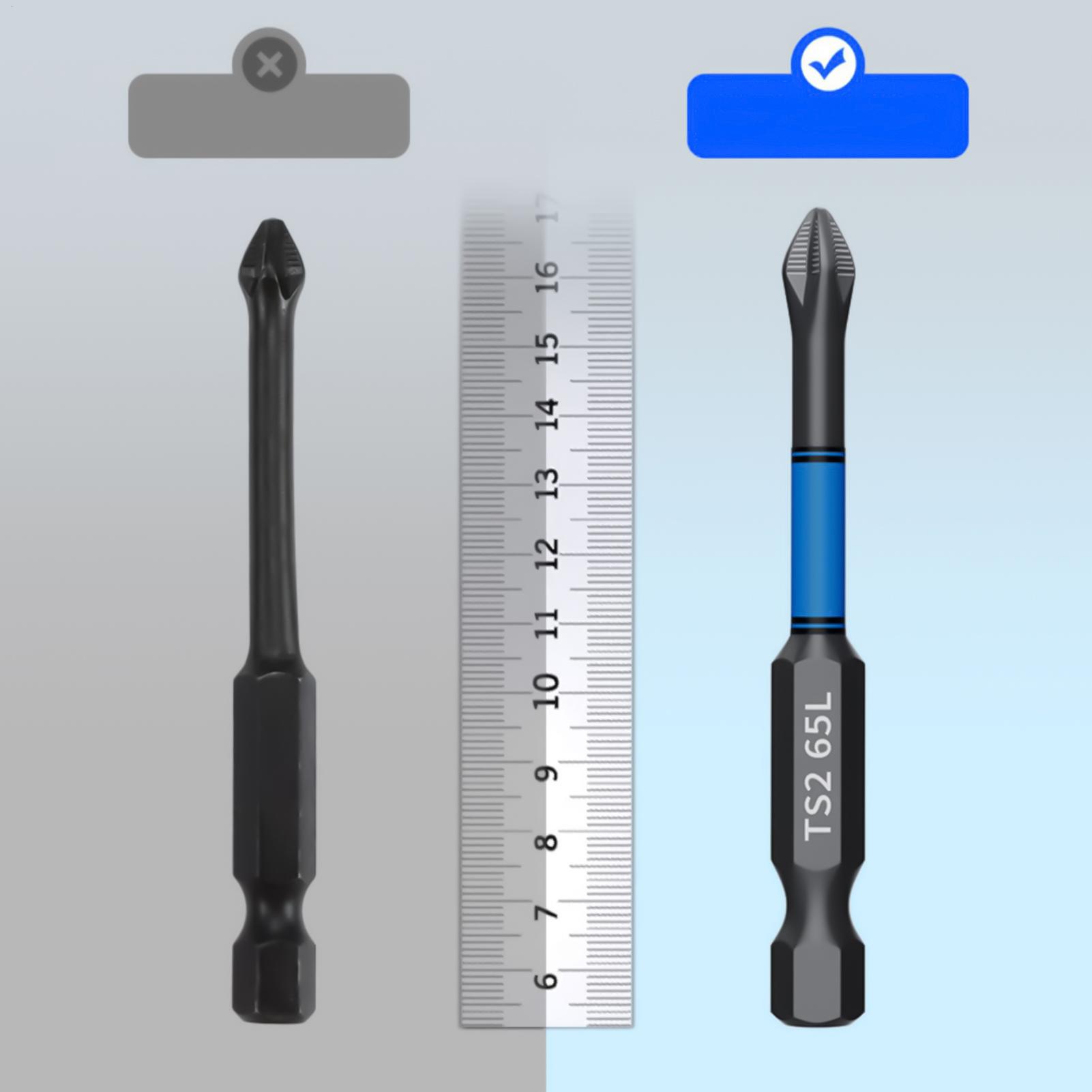 ドリルドライバービットセット 6 ピース磁気ヘビーデューティ - Woodworking Tools のレビューと価格