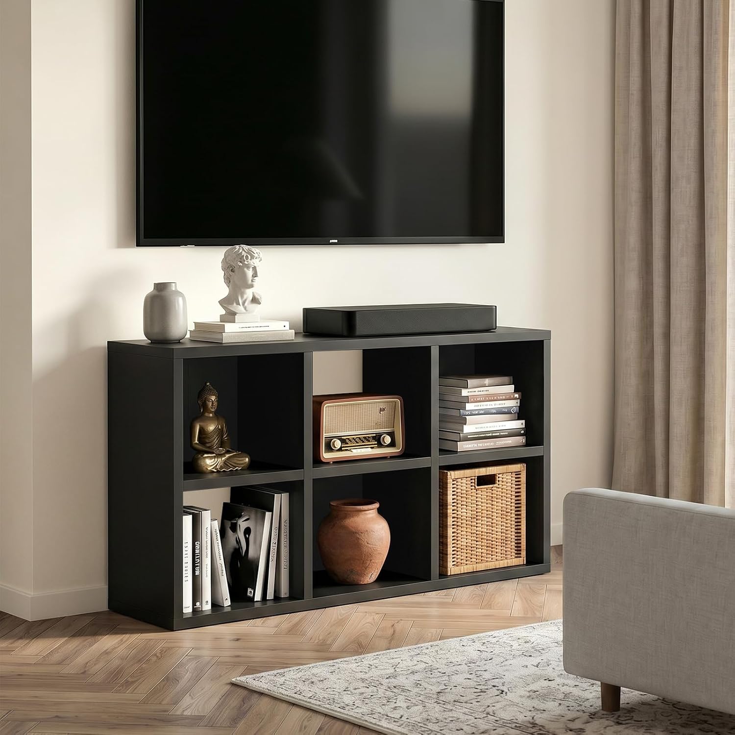 6キューブ収納オーガナイザー、モジュラーブックケースシェルフ - Woodworking Zone のレビューと価格