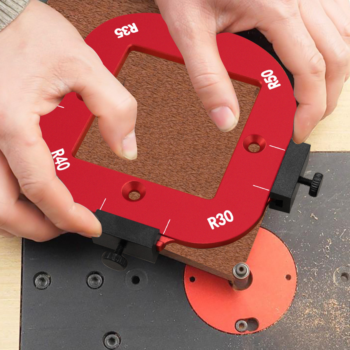 アルミ製ラウンドコーナー半径テンプレートセット、木工用ルータ - Woodworking Project Plans のレビューと価格