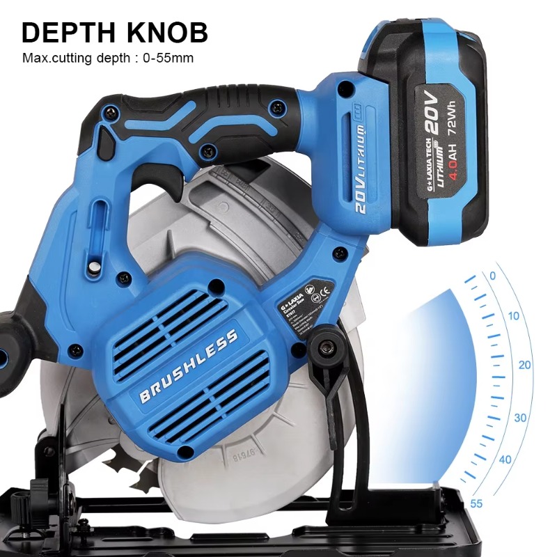 コードレス丸鋸 ハンドヘルド ポータブル リチウムイオン電池 - Woodworking Tools のレビューと価格