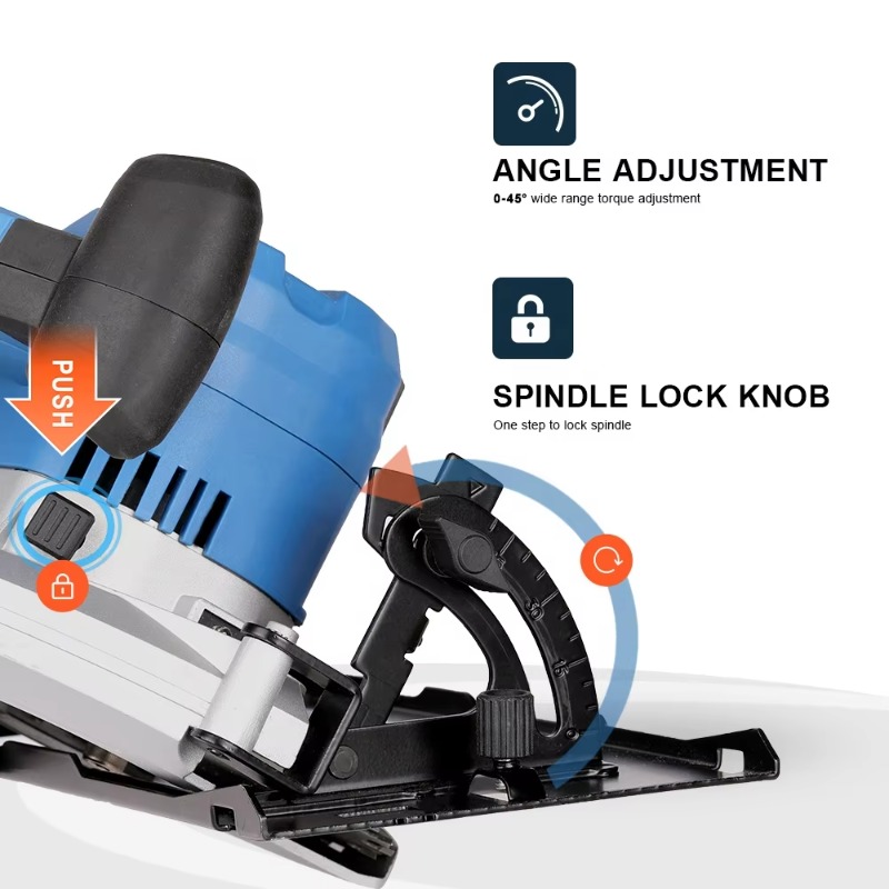 コードレス丸鋸 ハンドヘルド ポータブル リチウムイオン電池 - Woodworking Tools のレビューと価格