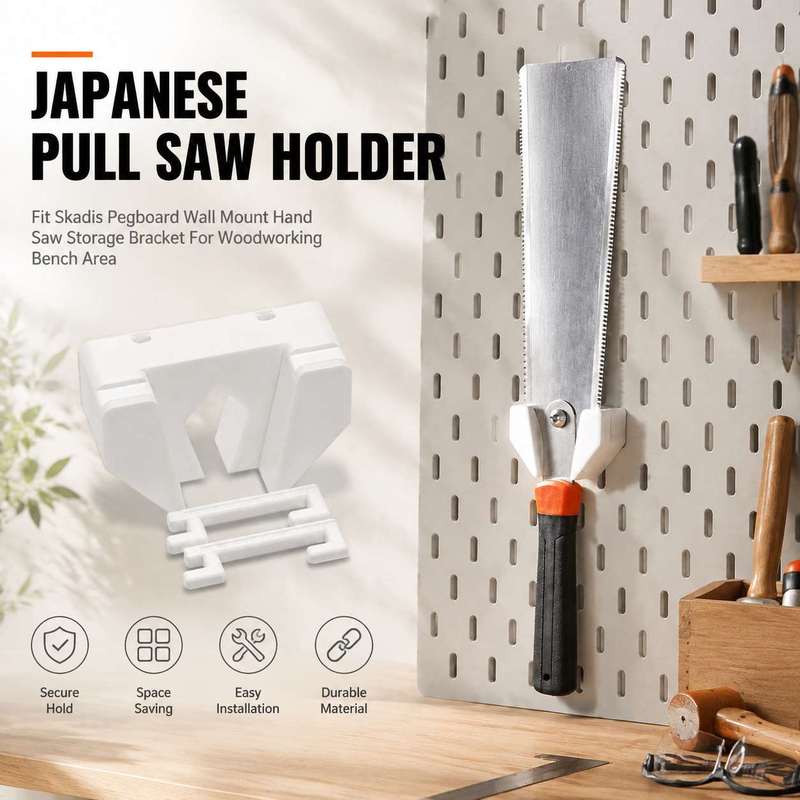 日本製プルソーホルダー、Skadisペグボード壁掛け式ハンド - Japanese Pull Saw のレビューと価格