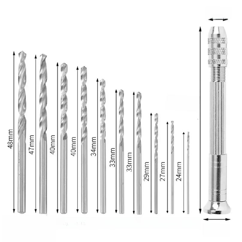 0.8-3.0mmミニハンドドリル木工工具、回転式ツール、手 - Woodworking Tools のレビューと価格