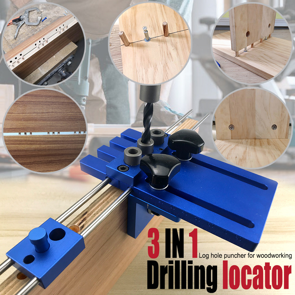 3-in-1穴あけ器、木材埋め込み部品位置特定器、丸型木材ほ - Furniture And Woodworking のレビューと価格
