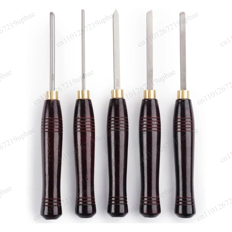 5点セット HSS旋盤用チゼルセット 高速鋼製木工旋盤工具  - Wood Chisel Set のレビューと価格