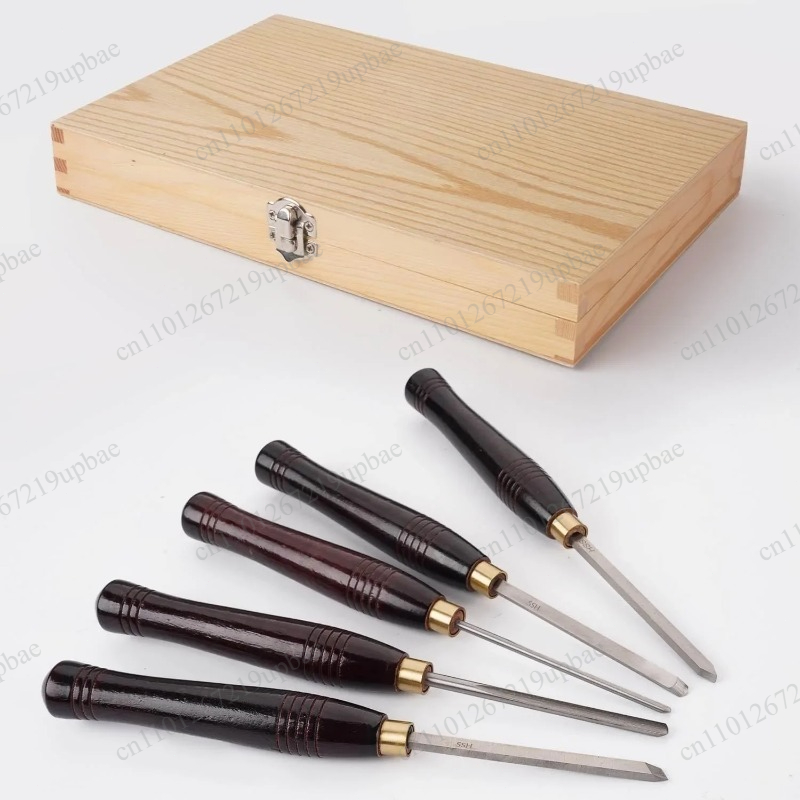 5点セット HSS旋盤用チゼルセット 高速鋼製木工旋盤工具  - Wood Chisel Set のレビューと価格